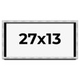 thumbnail image 1 of 27x13 Frame Brushed Silver Solid Wood Picture Frame | 0.75 Inch Moulding Width | Rabbet Depth 0.75, 1 of 5
