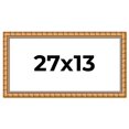 thumbnail image 1 of 27x13 Frame Gold Real Wood Picture Frame Width 1.5 inches | Interior Frame Depth 0.5 inches |, 1 of 8