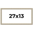 thumbnail image 1 of 27x13 Frame Grey Solid Wood Picture Frame Width 1 Inches | Interior Frame Depth 0.5 Inches |, 1 of 8