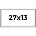 thumbnail image 1 of 27x13 Frame Silver Grey Distressed Solid Wood Picture Frame | 0.75 Inch Moulding Width | Interior, 1 of 8