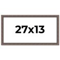 thumbnail image 1 of 27x13 Frame Silver Real Wood Picture Frame Width 1.25 Inches | Interior Frame Depth 0.5 Inches |, 1 of 8