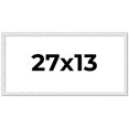 thumbnail image 1 of 27x13 Frame White Real Wood Picture Frame Width 0.75 inches | Interior Frame Depth 0.5 inches |, 1 of 8