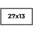 thumbnail image 1 of 27x13 Rustic Brown Real Wood Picture Frame Width 0.75 inches | Interior Frame Depth 0.5 inches |, 1 of 8