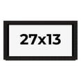 thumbnail image 1 of 27x13 Shadow Box Black Solid Wood Display Picture Frame | 1 Inch Rabbet Depth | | 1.375 Inch, 1 of 4