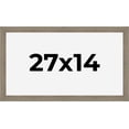 thumbnail image 1 of 27x14 Frame Gray Barnwood Rustic Solid Wood Picture Frame | 1.5 Inch Moulding Width | Includes UV, 1 of 8
