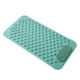 thumbnail image 1 of 27x14 Inch Non- Bath Mat with Suction Cups - Extra Large Shower Mat for Tub Safety, Drain Holes & Machine Washable - -Resistant Bathroom Floor Mat for Seniors & Kids, 1 of 5