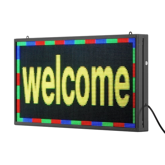 27x14 in Programmable LED Sign Digital Scrolling Display Board P5 Full-color