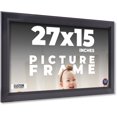 thumbnail image 1 of 27x15 Frame Black Passaggi Solid Wood Picture Frame Width 1.5 Inches | Interior Depth 0.5 Inches |, 1 of 8