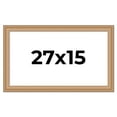 thumbnail image 1 of 27x15 Frame Charleston Honey Brown Solid Wood Picture Frame Width 1.75 Inches | Interior Depth 0.5, 1 of 8
