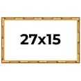 thumbnail image 1 of 27x15 Frame Gold Bamboo Solid Wood Picture Frame | 1 Inch Moulding Width | Interior Frame Depth, 1 of 8