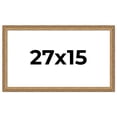 thumbnail image 1 of 27x15 Frame Gold Solid Wood Picture Frame Width 1.25 Inches | Interior Frame Depth 0.375 Inches |, 1 of 8