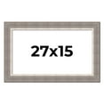 thumbnail image 1 of 27x15 Frame Grey Real Wood Picture Frame Width 2.75 Inches | Interior Frame Depth 0.5 Inches |, 1 of 8