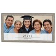 thumbnail image 1 of 27x15 Frame Grey Solid Wood Picture Frame Width 1 Inches | Interior Frame Depth 0.5 Inches |, 1 of 8