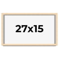 thumbnail image 1 of 27x15 Frame Natural Wood Picture Frame | 0.75 Inch Moulding Width | with UV Acrylic Plexiglass,, 1 of 8