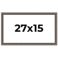 thumbnail image 1 of 27x15 Frame Silver Real Wood Picture Frame Width 1.25 Inches | Interior Frame Depth 0.5 Inches |, 1 of 8