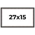 thumbnail image 1 of 27x15 Frame Silver Real Wood Picture Frame Width 1.25 Inches | Interior Frame Depth 0.75 Inches |, 1 of 8