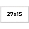 thumbnail image 1 of 27x15 Frame White Real Wood Picture Frame Width 0.75 inches | Interior Frame Depth 0.5 inches |, 1 of 8