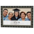 thumbnail image 1 of 27x16 Frame Black Bamboo Solid Wood Picture Frame Width 1.5 Inches | Interior Frame Depth 0.5, 1 of 8