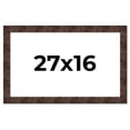 thumbnail image 1 of 27x16 Frame Brown Burl Real Wood Picture Frame Width 1.625 Inches | Interior Frame Depth 0.5 Inches, 1 of 8