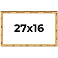 thumbnail image 1 of 27x16 Frame Gold Bamboo Picture Frame - Complete Modern Photo Frame Includes UV Acrylic Shatter, 1 of 8