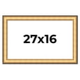 thumbnail image 1 of 27x16 Frame Gold Plein Aire Solid Wood Picture Frame Width 2 Inches | Interior Frame Depth 0.5, 1 of 8