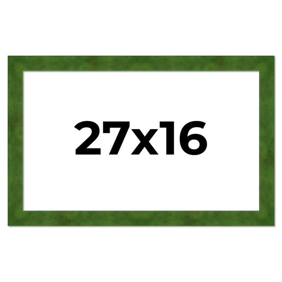 27x16 Frame Green Burl Solid Wood Picture Frame | 1.75 Inches Moulding Width | Interior Frame Depth