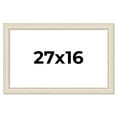 thumbnail image 1 of 27x16 Frame White Real Wood Picture Frame Width 1.75 inches | Interior Frame Depth 0.5 inches |, 1 of 8