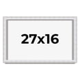 thumbnail image 1 of 27x16 Shadow Box Frame Silver | 1.625 Inches Deep Real Wood Contemporary Shadowbox Display Frame |, 1 of 7
