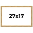 thumbnail image 1 of 27x17 Frame Beige Real Wood Picture Frame Width 1.25 inches | Interior Frame Depth 0.5 inches |, 1 of 8