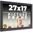 thumbnail image 1 of 27x17 Frame Black Passaggi Solid Wood Picture Frame Width 1.5 Inches | Interior Depth 0.5 Inches |, 1 of 8