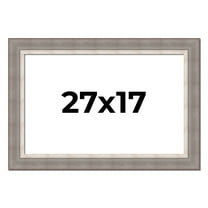 27x17 Frame Grey Real Wood Picture Frame Width 2.75 Inches | Interior Frame Depth 0.5 Inches |