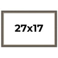 thumbnail image 1 of 27x17 Frame Silver Real Wood Picture Frame Width 1.25 Inches | Interior Frame Depth 0.5 Inches |, 1 of 8