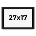 thumbnail image 1 of 27x17 Shadow Box Black Solid Wood Display Picture Frame | 1 Inch Rabbet Depth | | 1.375 Inch, 1 of 4