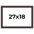 thumbnail image 1 of 27x18 Frame Brown Round Mahogany Solid Wood Picture Frame | 1.625 Inch Moulding Width | with UV, 1 of 8