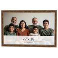 thumbnail image 1 of 27x18 Frame Gold Kingsley Distressed Solid Wood Picture Frame Width 0.75 Inches | Interior Frame, 1 of 8