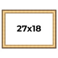 thumbnail image 1 of 27x18 Frame Gold Plein Aire Solid Wood Picture Frame Width 2 Inches | Interior Frame Depth 0.5, 1 of 8