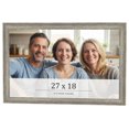 thumbnail image 1 of 27x18 Frame Grey Solid Wood Picture Frame Width 1 Inches | Interior Frame Depth 0.5 Inches |, 1 of 8