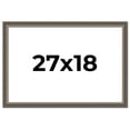 thumbnail image 1 of 27x18 Frame Silver Real Wood Picture Frame Width 1.25 Inches | Interior Frame Depth 0.5 Inches |, 1 of 8