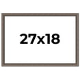 thumbnail image 1 of 27x18 Frame Silver Real Wood Picture Frame Width 1.25 Inches | Interior Frame Depth 0.5 Inches |, 1 of 8