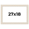 thumbnail image 1 of 27x18 Frame White Real Wood Picture Frame Width 1.75 inches | Interior Frame Depth 0.5 inches |, 1 of 8