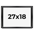 thumbnail image 1 of 27x18 Shadow Box Frame Black | 1.25 inches Deep Real Wood Contemporary Shadowbox Display Frame | UV, 1 of 8