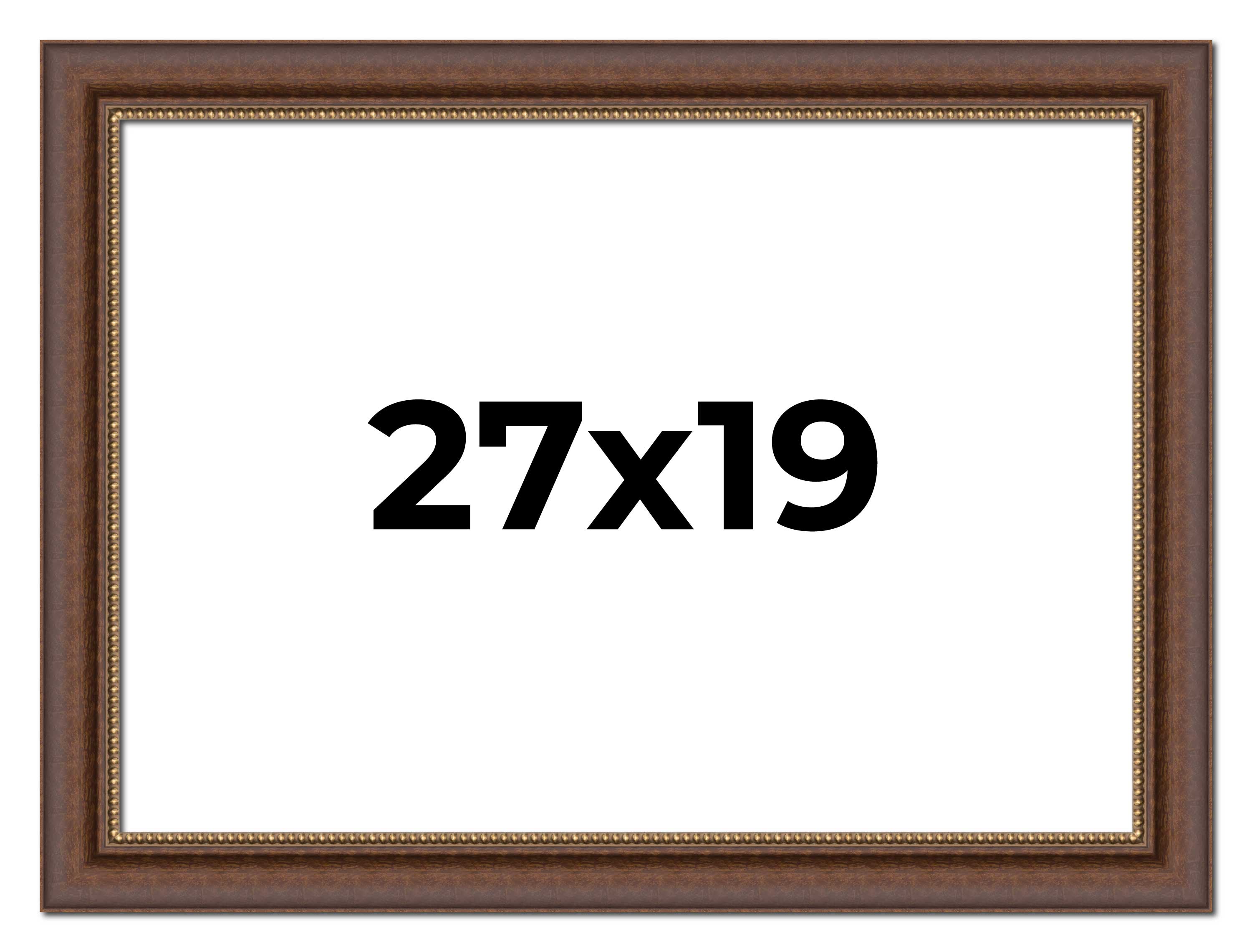 27x19 Copper and Brown Real Wood Picture Frame Width 2 inches ...