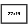 thumbnail image 1 of 27x19 Frame Black Real Wood Picture Frame Width 1.25 Inches | Interior Frame Depth 0.5 Inches |, 1 of 8