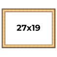thumbnail image 1 of 27x19 Frame Gold Plein Aire Solid Wood Picture Frame Width 2 Inches | Interior Frame Depth 0.5, 1 of 8