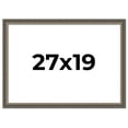 thumbnail image 1 of 27x19 Frame Silver Real Wood Picture Frame Width 1.25 Inches | Interior Frame Depth 0.5 Inches |, 1 of 8