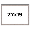 thumbnail image 1 of 27x19 Frame Silver Real Wood Picture Frame Width 1.25 Inches | Interior Frame Depth 0.75 Inches |, 1 of 8
