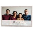 thumbnail image 1 of 27x19 Frame White Real Wood Picture Frame Width 0.75 inches | Interior Frame Depth 0.5 inches |, 1 of 8