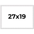 thumbnail image 1 of 27x19 Frame White Real Wood Picture Frame Width 0.75 inches | Interior Frame Depth 0.5 inches |, 1 of 8
