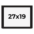 thumbnail image 1 of 27x19 Shadow Box Black Solid Wood Display Picture Frame | 1 Inch Rabbet Depth | | 1.375 Inch, 1 of 4