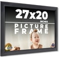 thumbnail image 1 of 27x20 Frame Black Passaggi Solid Wood Picture Frame Width 1.5 Inches | Interior Depth 0.5 Inches |, 1 of 8